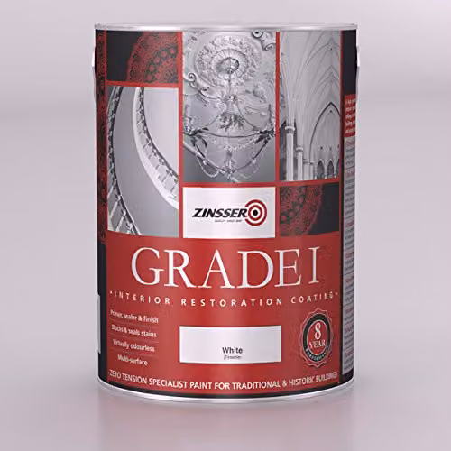 Zinsser Grade 1 Opaque White Paint, 5 l