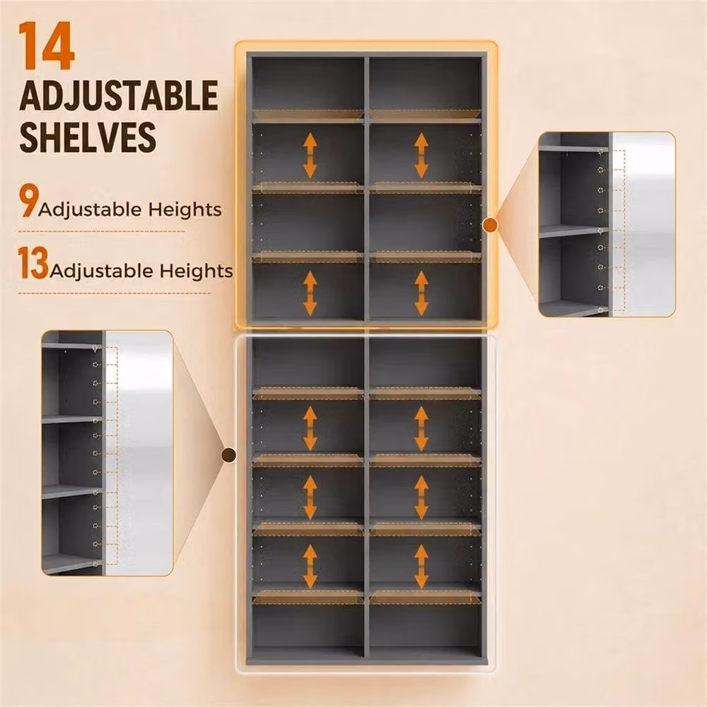 Nestlune 640 CD and DVD Storage Unit in Grey, W: 100 cm, D: 15 cm – 2