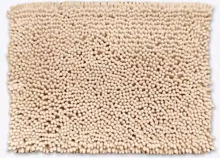 Allure Bath Fashions Jumbo Bobble Bath Mat in Beige, Non-Slip and Quick-Drying, W: 50 cm x D: 70 cm