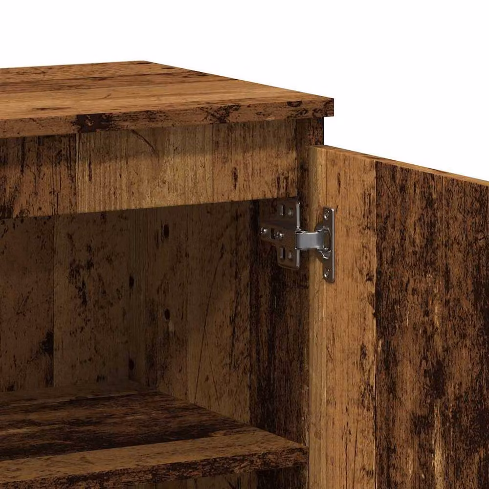 Berkfield Home Rustic Old Wood Sideboard in Brown, W/D/H: 60 x 35 x 70 cm – 5