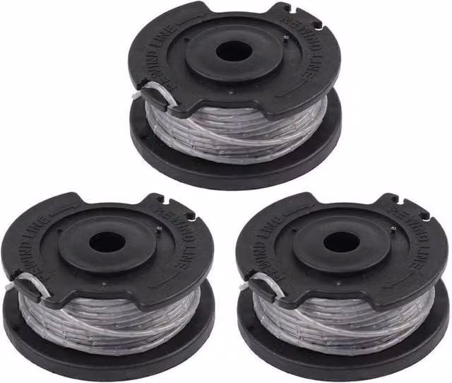 FLAVORA 3-Piece Bosch Trimmer Spool Line Replacement in Black – 1