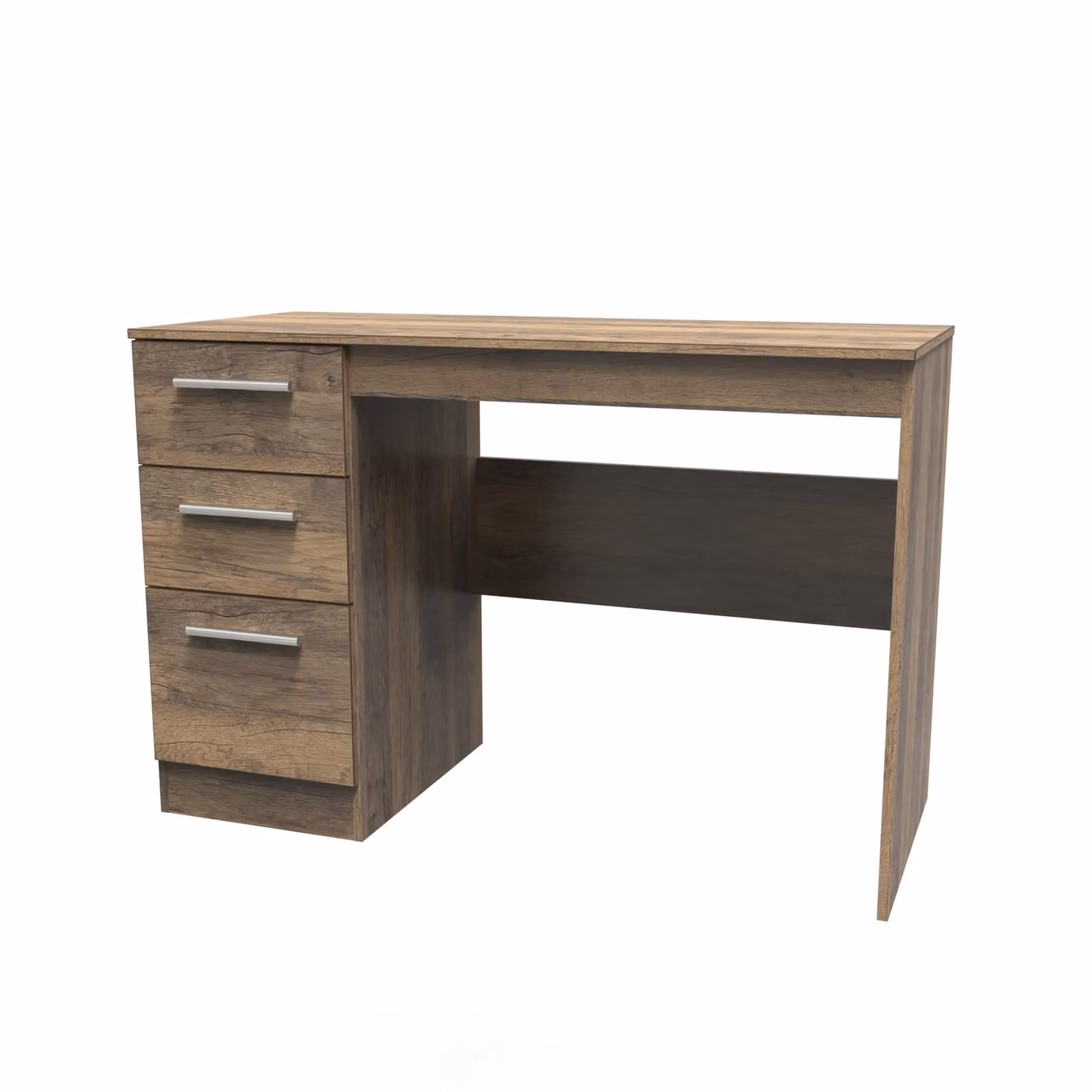 2 U Trent Ready Assembled 3 Drawer Desk in Dark Brown – 2