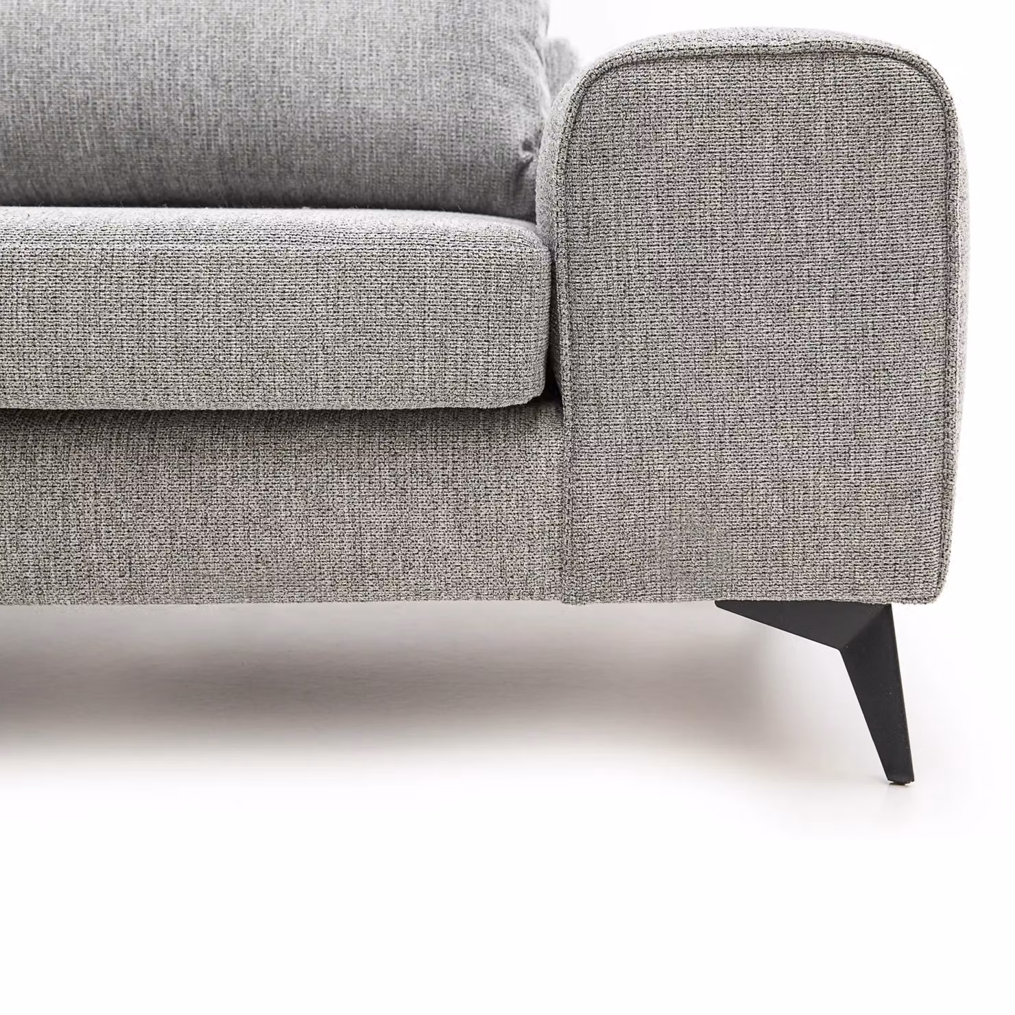 Abakus Direct Venice 3 Seater Fabric Sofa in Grey – 4