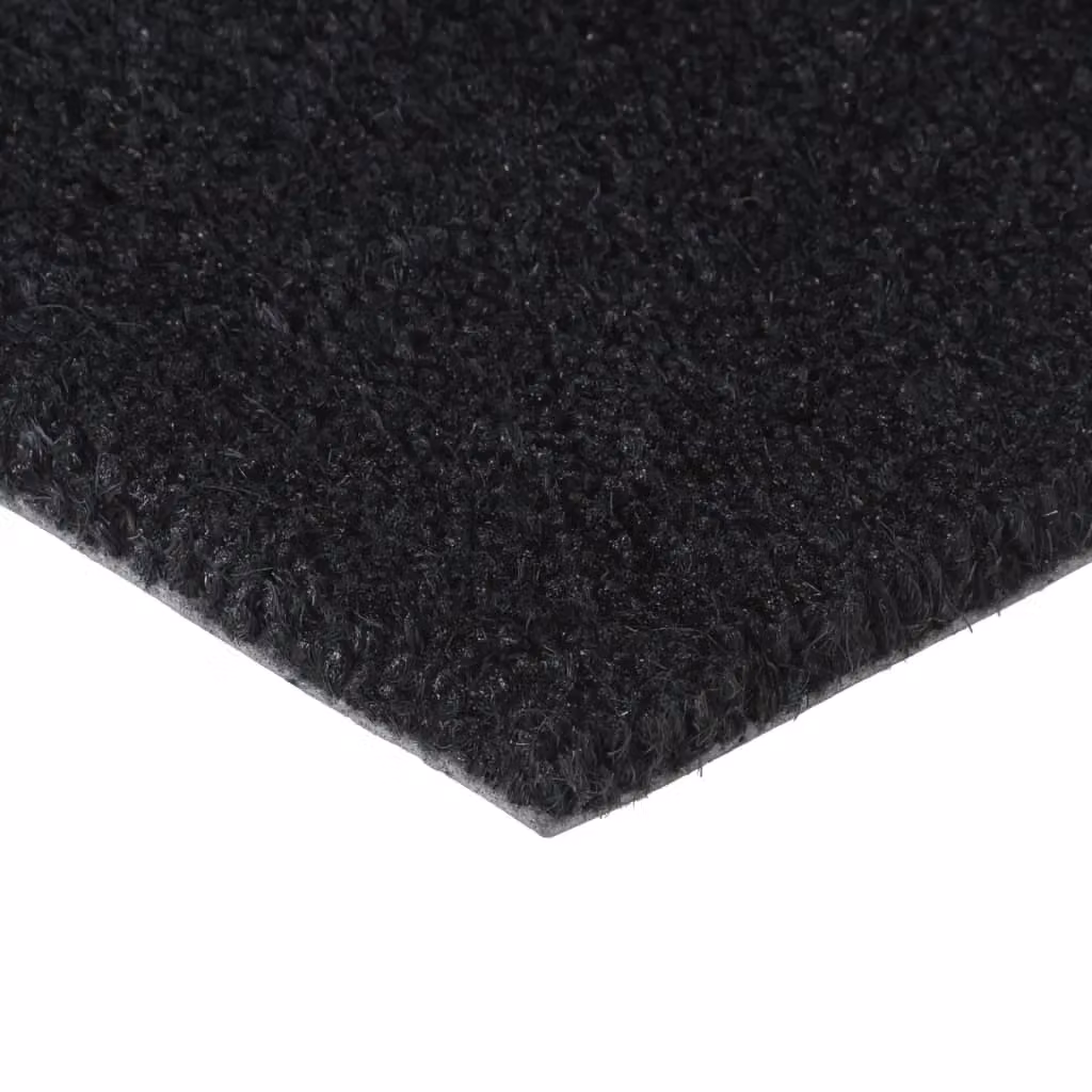 Berkfield Home Black Tufted Coir Door Mat, W: 90 cm, D: 150 cm – 4
