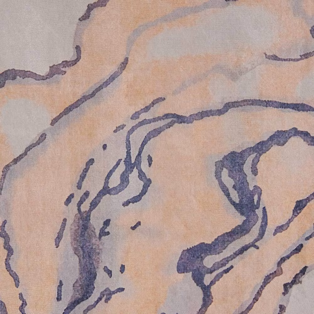 Wyld and Coco Beige and Grey Marble-Effect Area Rug, W: 80 cm, L: 150 cm – 2