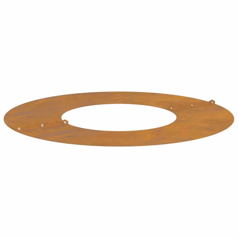 Berkfield Home Large Stackable Corten Steel Planter Tub in Brown