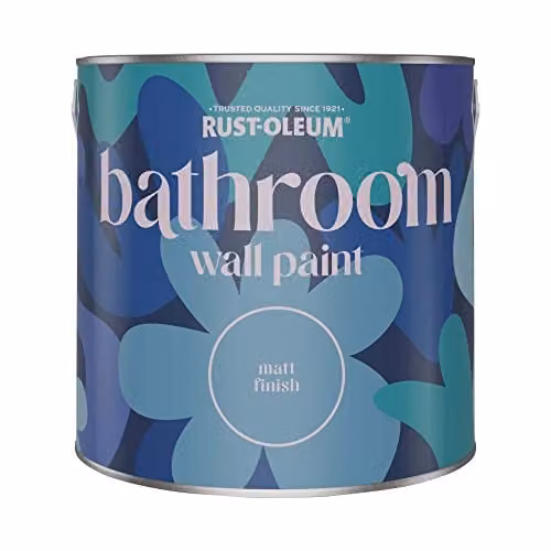 Rust-Oleum Matt Water-Based Bathroom Wall and Ceiling Paint, Apple Blossom, 2.5L – 2