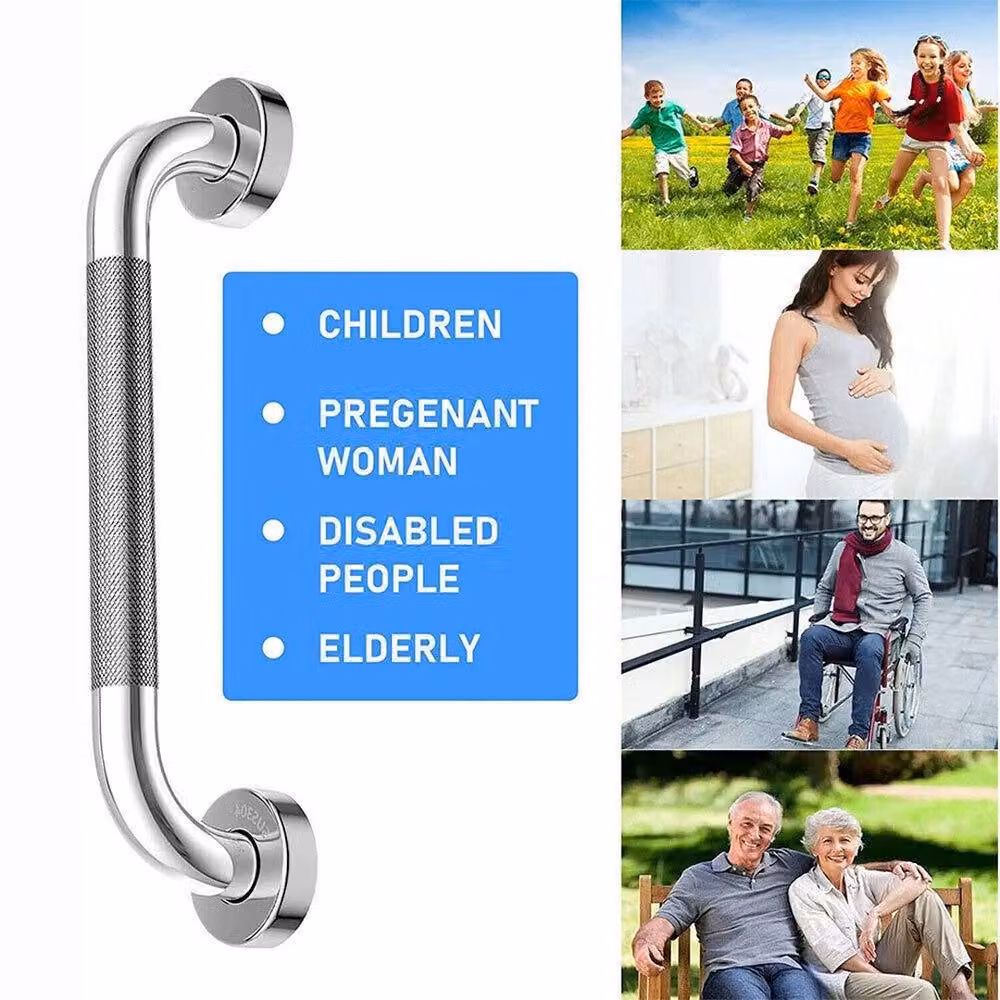NESTLUNE Stainless Steel Shower and Toilet Hand Rail, Silver, 30 cm – 2