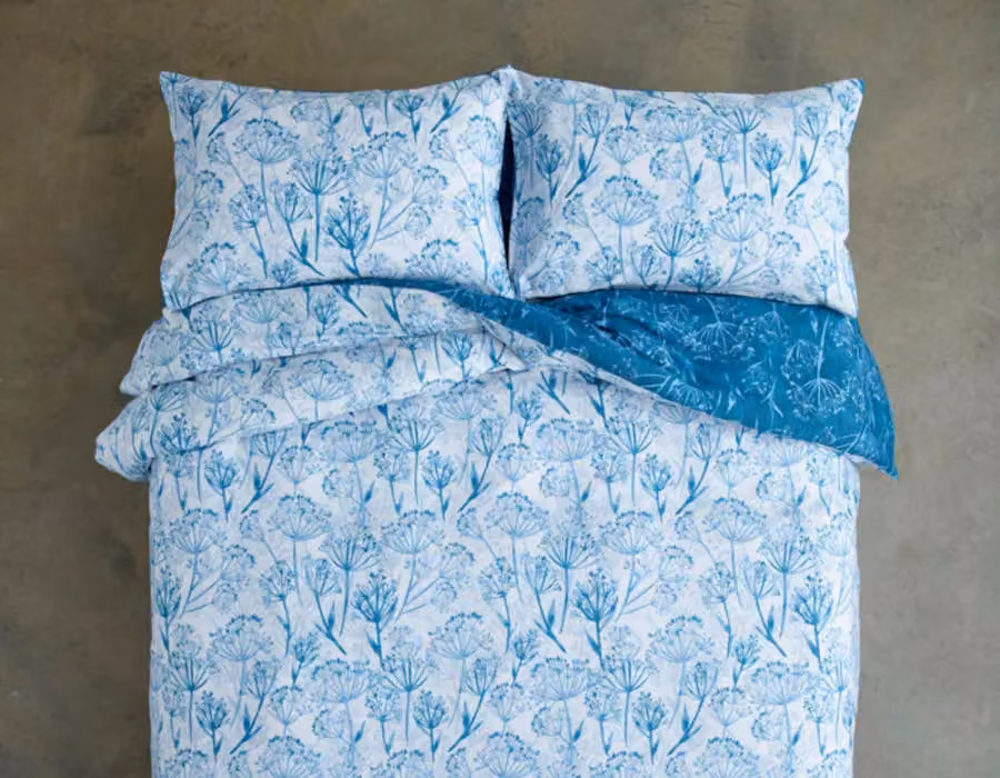 Deyongs Floral Cotton Rich Duvet Cover and Pillowcase Set in Blue and Green, 200 Thread Count, W/H: 230 x 230 cm – 2