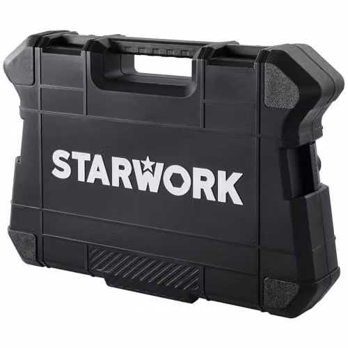 STARWORK True Mechanic 303-Piece Professional Mechanics Tool Set in Black, SAE and Metric, Chrome Vanadium and Stainless Steel – 7