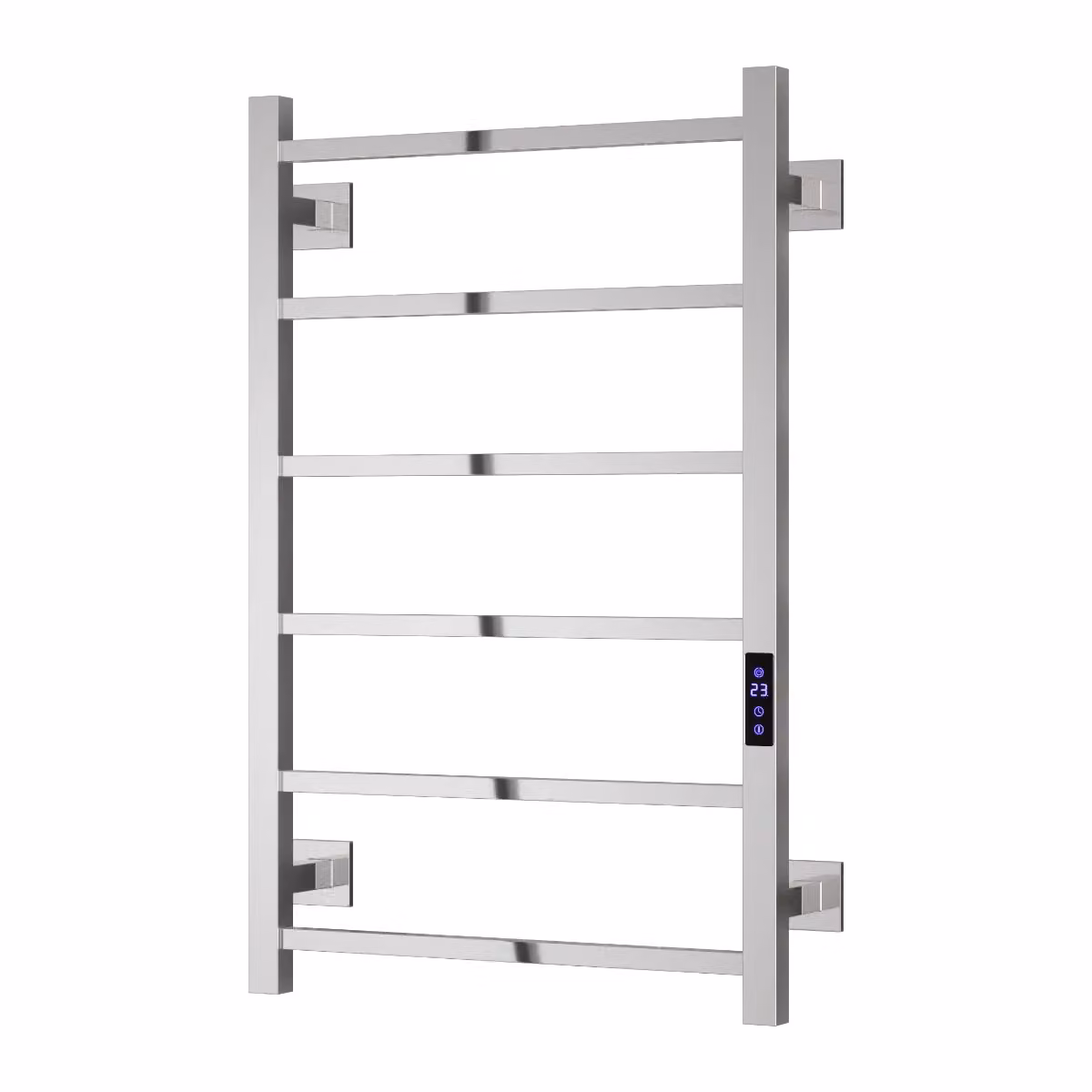 Aquarius DigiTherm Velino Dry Electric Radiator with LCD Display, Silver, W: 80 cm, H: 50 cm – 2
