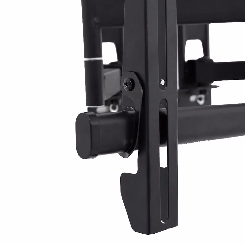 Berkfield Home Black Steel Wall Mounted TV Mount for 37-80 Inch Screens, Max VESA 600x400 mm, 40kg Capacity – 5
