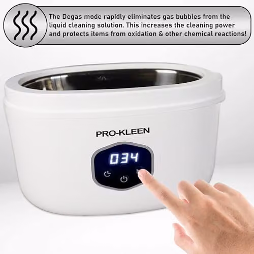 ProKleen White Ultrasonic Jewellery Cleaner 30W – 2