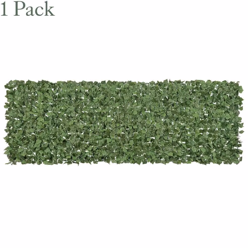 Christow Artificial Ivy Leaf Garden Privacy Screening Roll, Green, W: 1 m, L: 3 m – 3