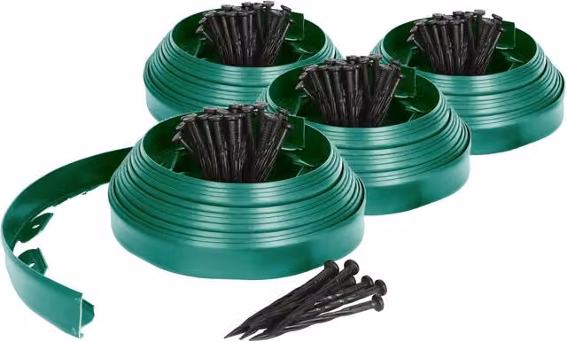 Harbour Housewares 40m Flexible Plastic Lawn Edging in Green – 5