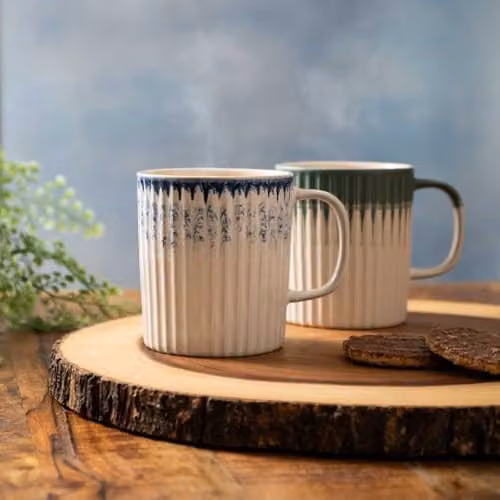 Mikasa Blue Stoneware Mug, 410ml – 4