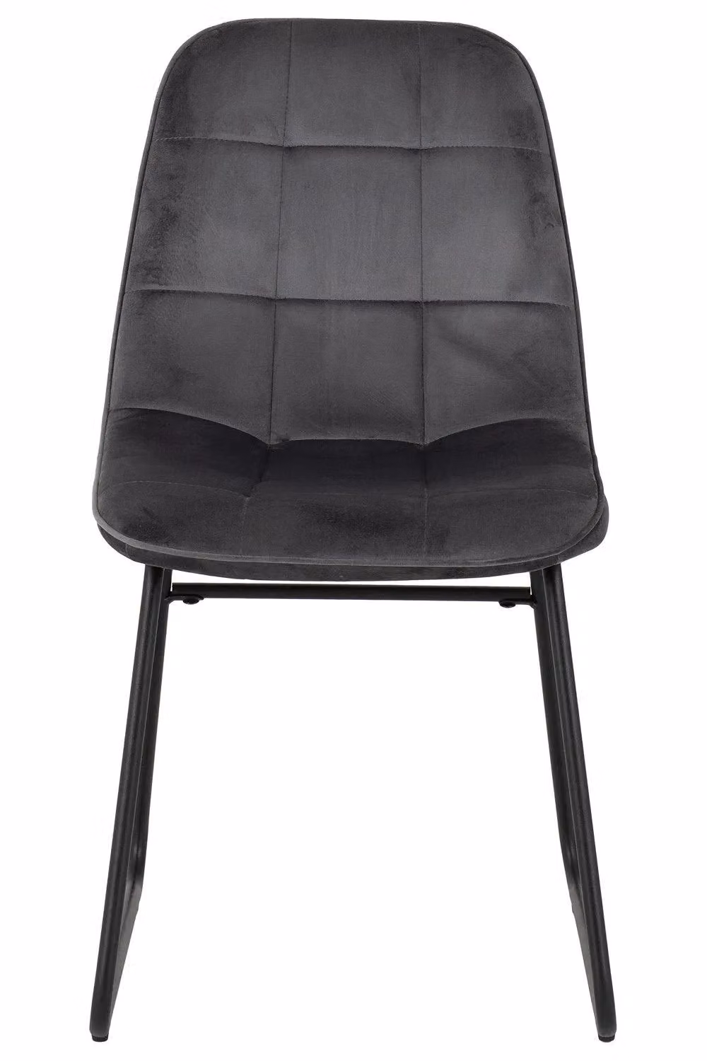Seconique Lukas Set of 2 Grey Velvet Dining Chairs with Cantilever Metal Base – 8