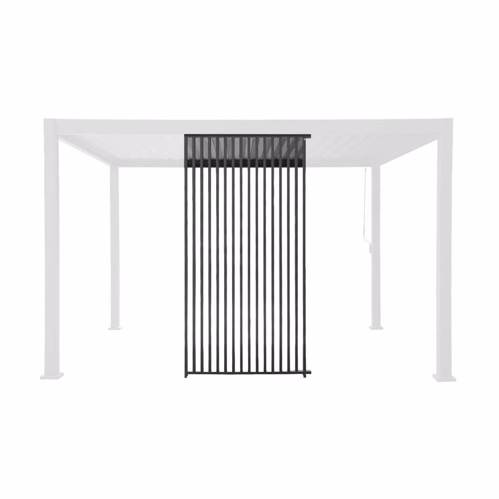 Sweekeet Vertical Louver Aluminium Panel for Triomphe Pergola, 130 cm, Dark Grey – 2