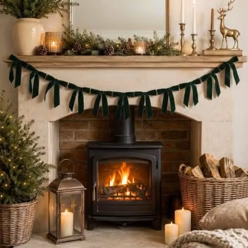 Melody Maison Green Christmas Pennant Bunting Garland