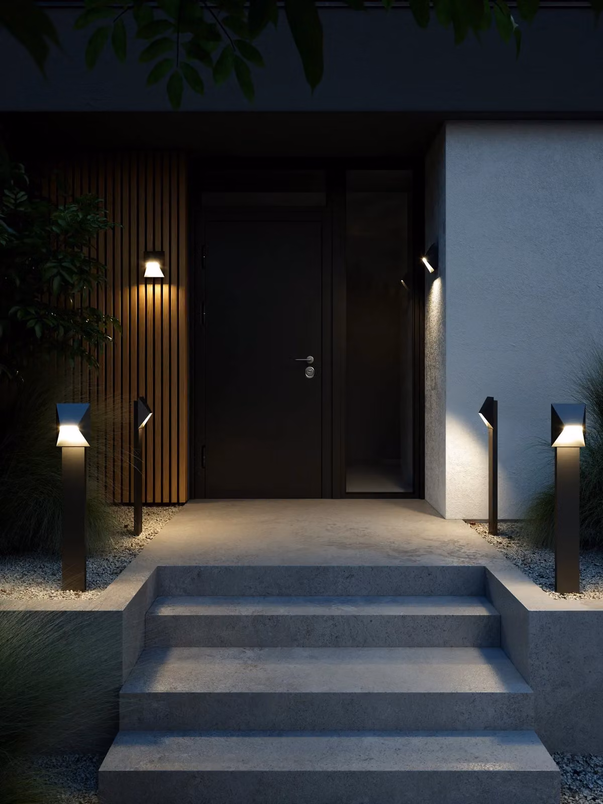 Nordlux Pontio Modern Outdoor Wall Light, Black Aluminium, GU10, IP54, Mains Powered, H 19.0 cm x W 15.0 cm x D 15.0 cm – 3