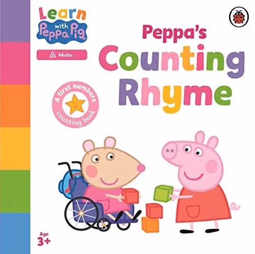 Ladybird Peppa Pig Learn with Peppa: Peppa's Counting Rhyme Multicolour Paperback and Cardboard Book