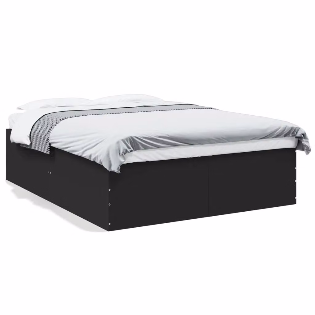 Berkfield Home Modern Black King Size Bed Frame with Lift Up Base, W: 150 cm, D: 200 cm – 2