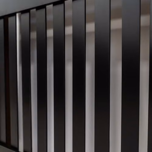 Airwave Vertical Line Style Radiator Cover in Black MDF, Small, W/D/H: 81.5 x 19.0 x 78.0 cm – 3