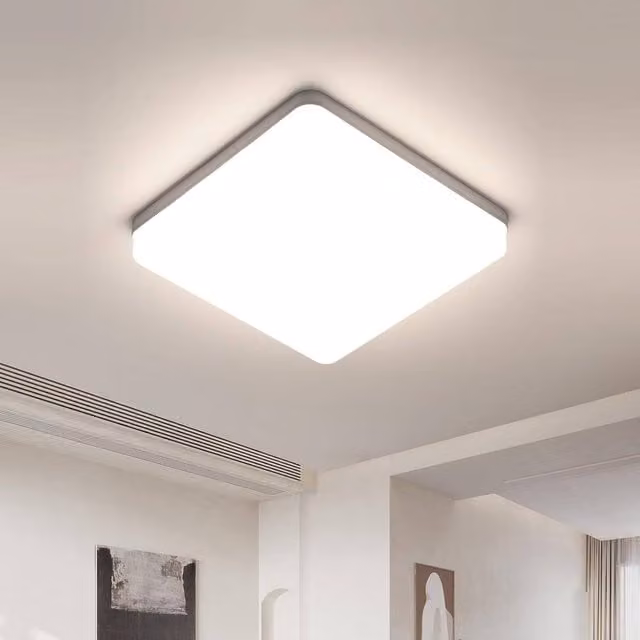 COMELY 36W Modern Square LED Ceiling Light, IP44 Rated, 4000K, White