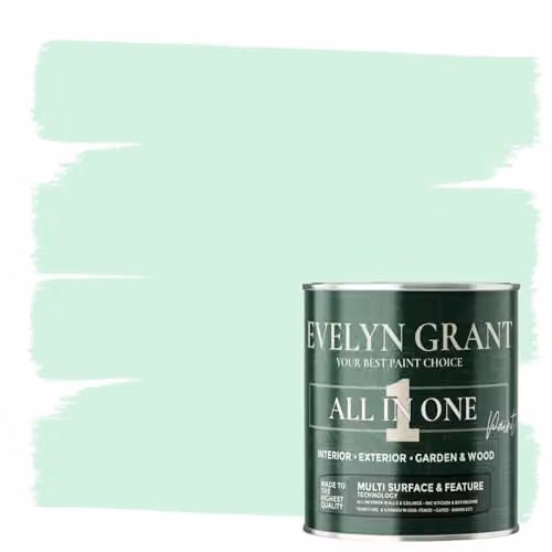 Evelyn Grant All-In-One Multi-Surface Paint and Primer, Matt, Green, 1L