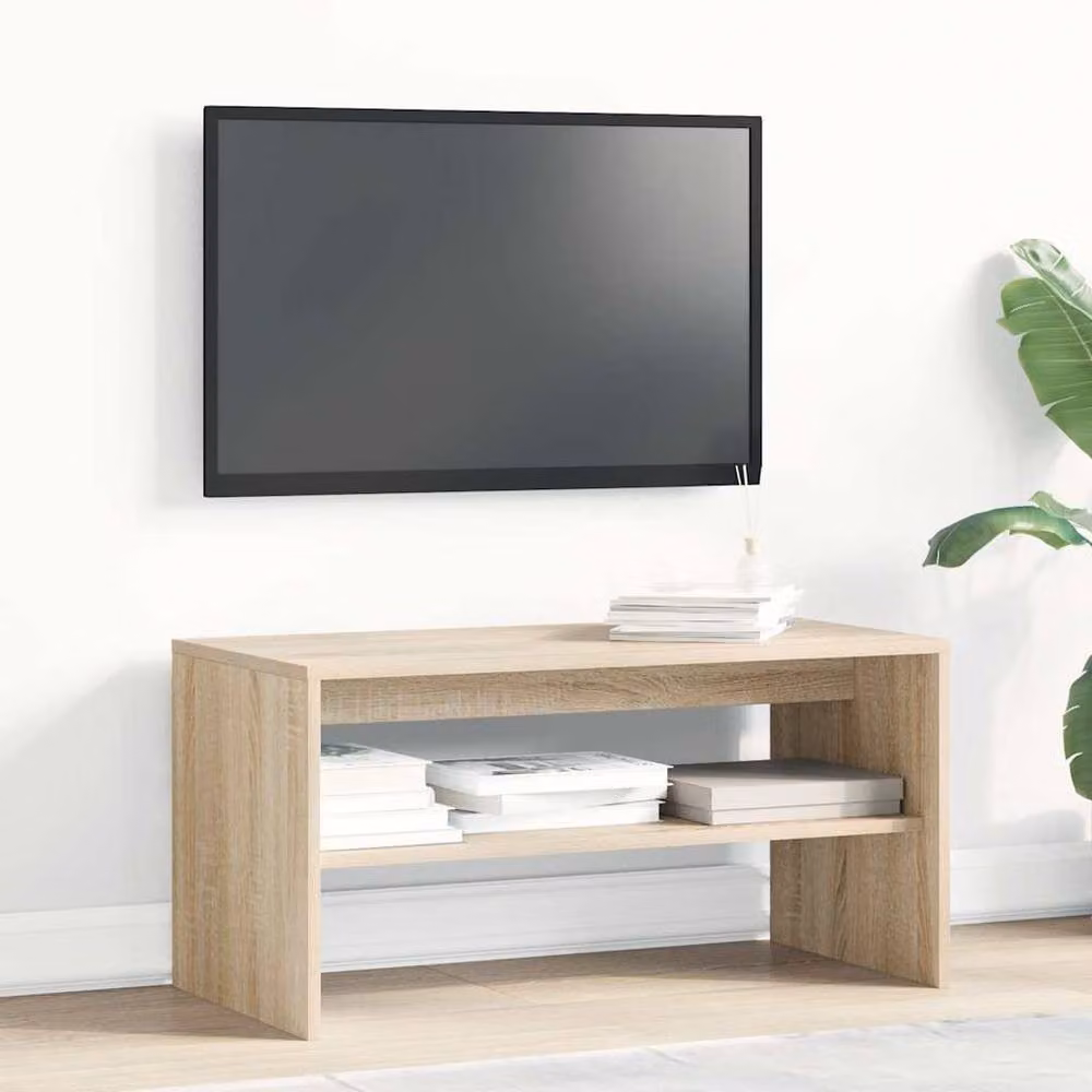 Berkfield Home Sonoma Oak TV Cabinet in Beige, W/D/H: 80 x 40 x 40 cm – 2