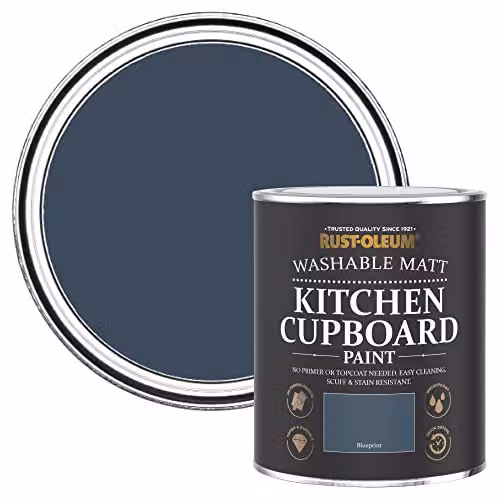 Rust-Oleum Blue Kitchen Cupboard Paint in Matt Finish, 0.75 l – 1