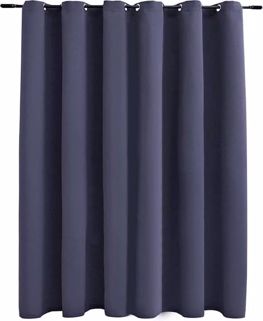 Berkfield Home Blackout Curtain in Anthracite with Eyelets, W: 290 cm, H: 245 cm – 1