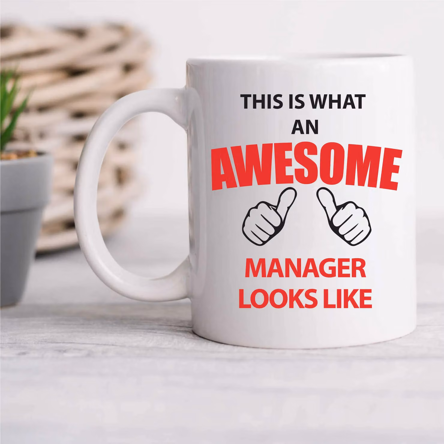 60 Second Makeover Limited This Is What An Awesome Manager Looks Like Mug, White – 2