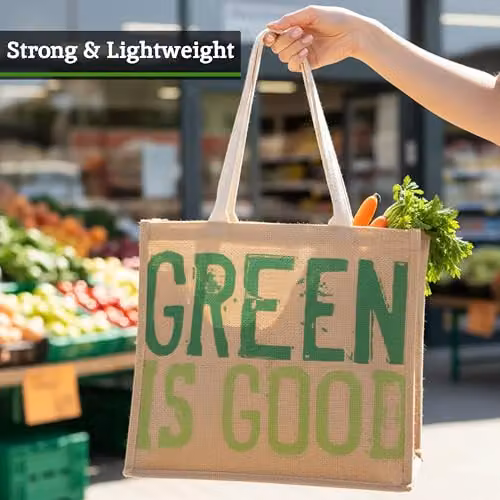 Orsina Green Green Is Good Reusable Shopping Tote Bag W/D/H: 40 x 35 x 15 cm – 3