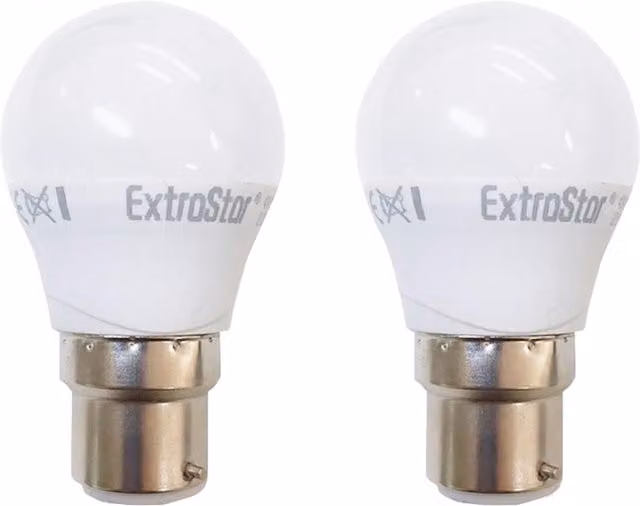 ExtraStar 4W LED Globe Bulb B22, Daylight 6500K, White