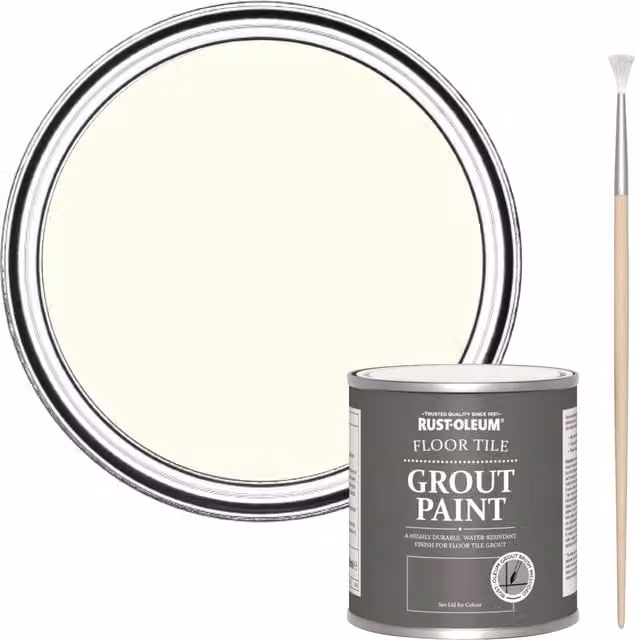 Rust-Oleum Floor Grout Paint in Antique White, 250 ml