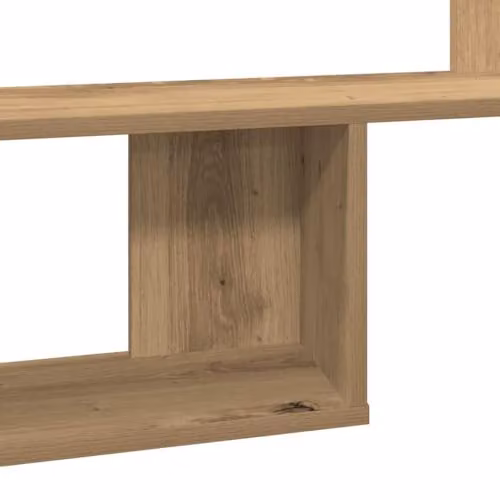 vidaXL Wall Mounted Shelf in Artisan Oak Brown, W/D/H: 100 x 15 x 70 cm – 3