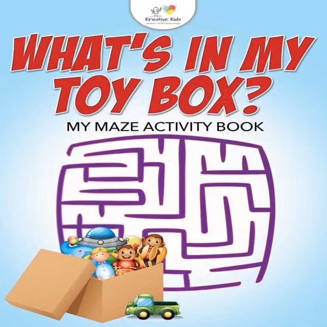 Kreative Kids What's in My Toy Box? My Maze Activity Book, Multicolour Paperback