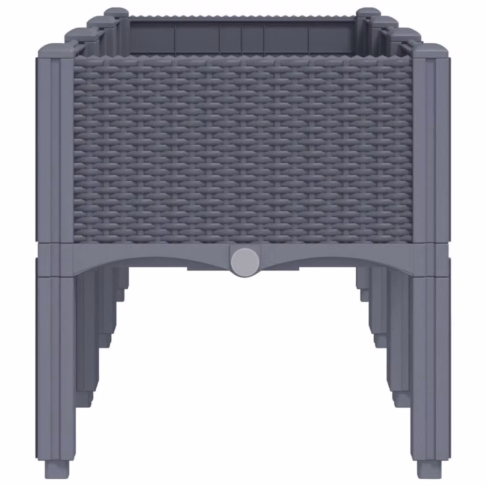 Berkfield Home Garden Planter with Legs in Blue and Grey, W/D/H: 120 x 40 x 42 cm – 3