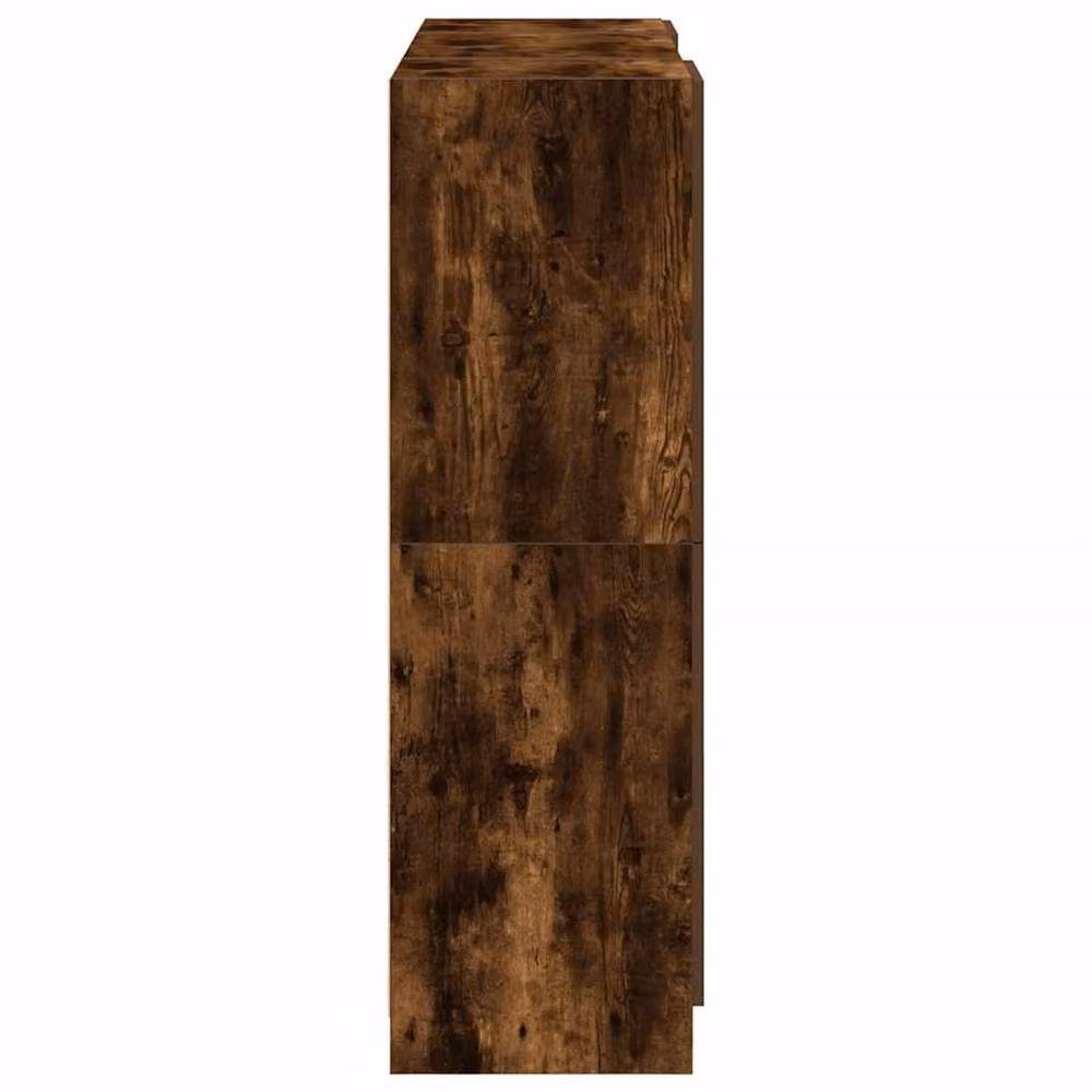 Berkfield Home 3 Piece Smoked Oak Kitchen Cabinet Set in Brown – 3