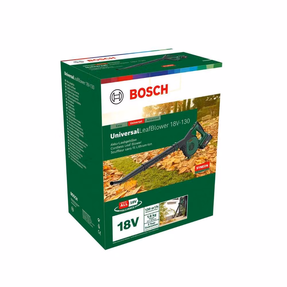 Bosch Universal 18V-130 Cordless Leaf Blower, Green – 2
