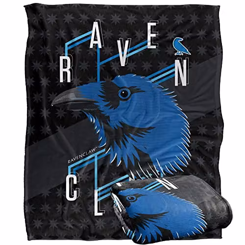 Neo Industries Harry Potter Ravenclaw Super Soft Fleece Throw Blanket, Multicolour, W: 152 cm, D: 127 cm – 5