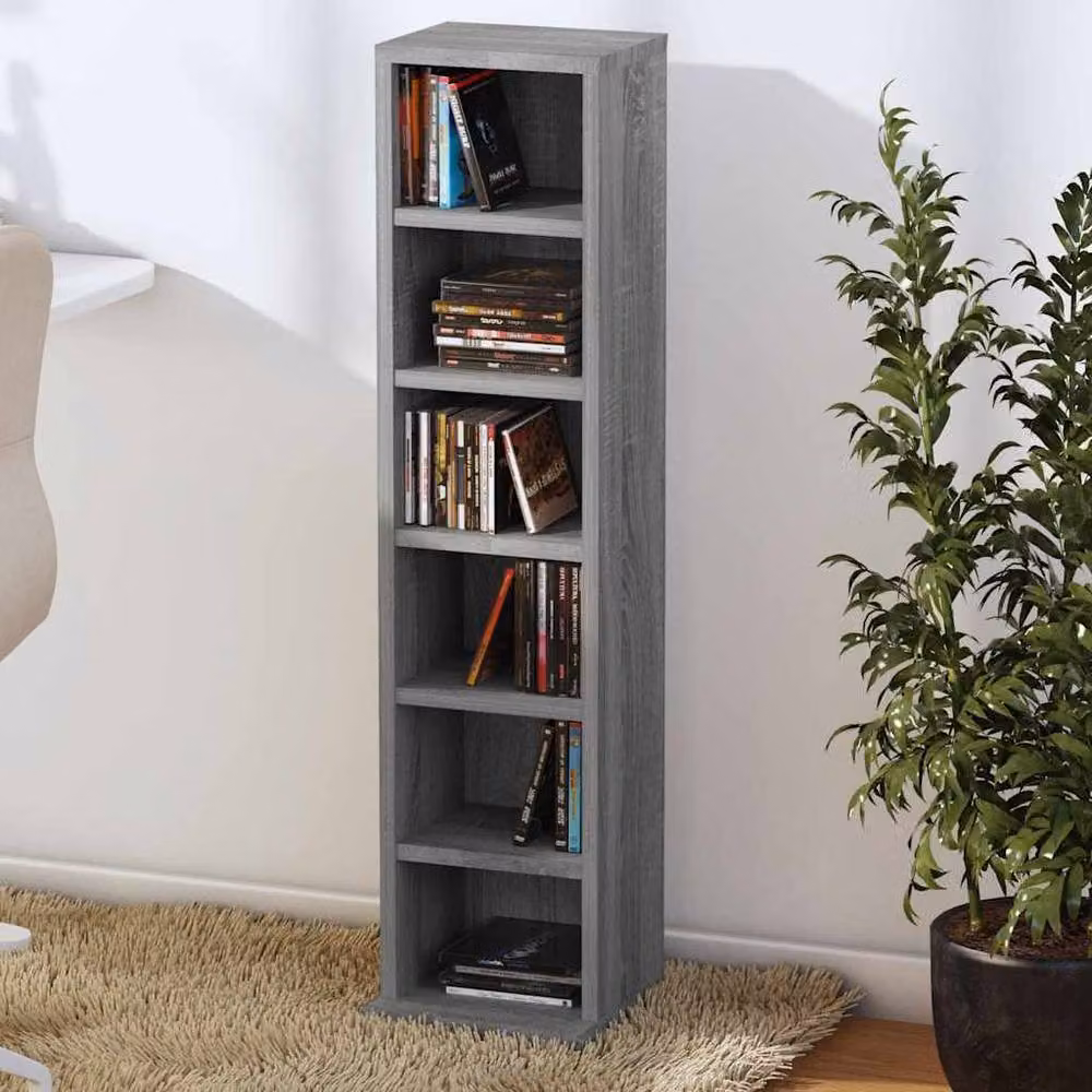 Berkfield Home Grey Sonoma CD Cabinet W/D/H: 21 x 20 x 88 cm – 2