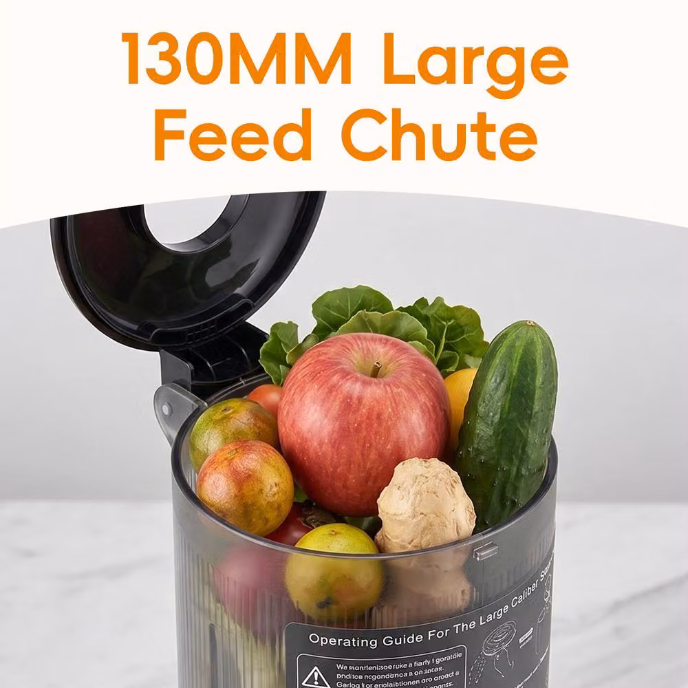 Living and Home 200W Cold Press Slow Masticating Juicer in Black – 2