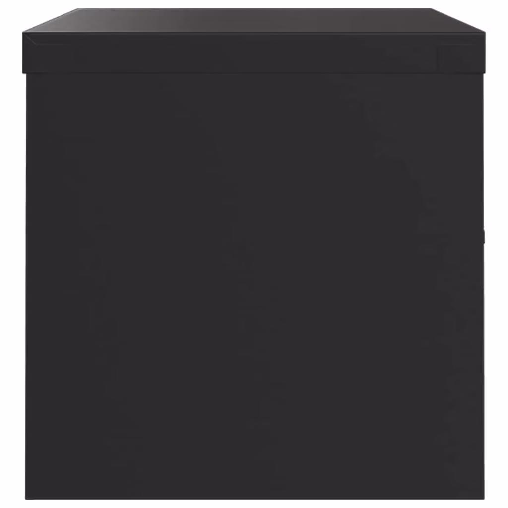 Berkfield Home Black Metal File Cabinet with Hinged Doors and Lock, W/D/H: 90 x 40 x 40 cm – 2