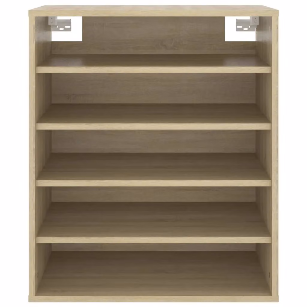 Berkfield Home Sonoma Oak Shoe Cabinet in Brown and Beige, W/D/H: 60 x 35 x 70 cm – 4