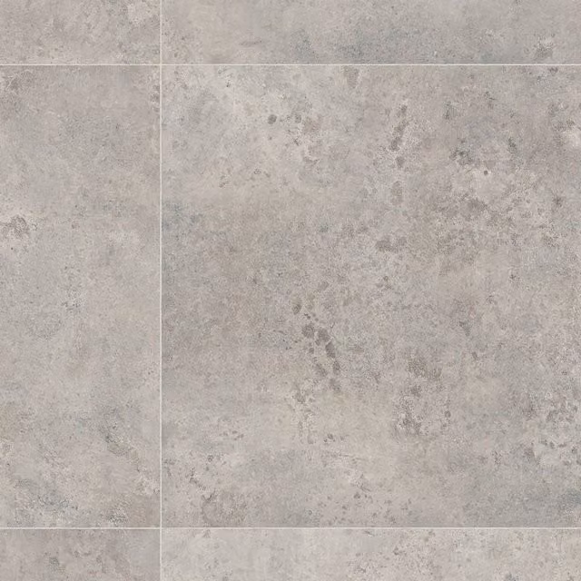 Vinyl Flooring UK Grey Stone Effect Non Slip Vinyl Flooring Sheet, W: 200 cm, D: 400 cm