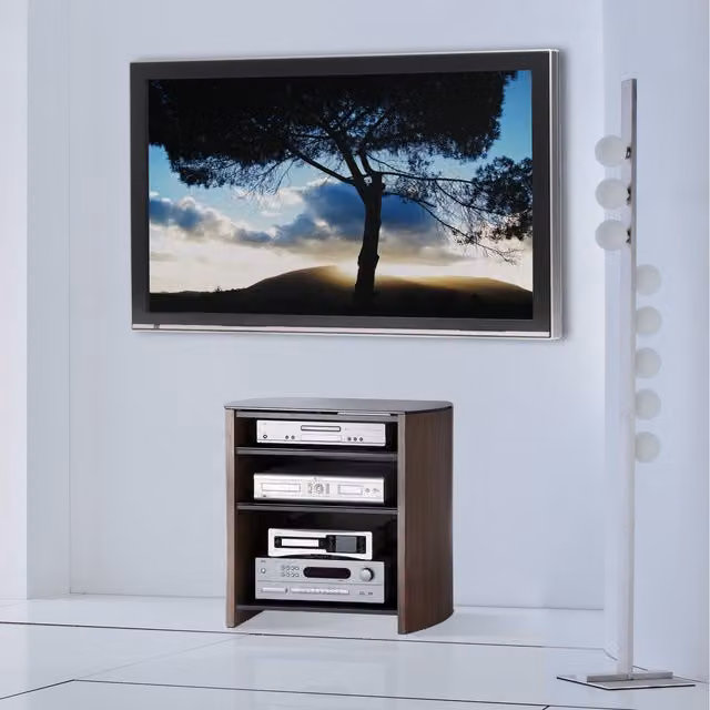 Alphason Finewoods 4 Shelf TV Stand in Walnut
