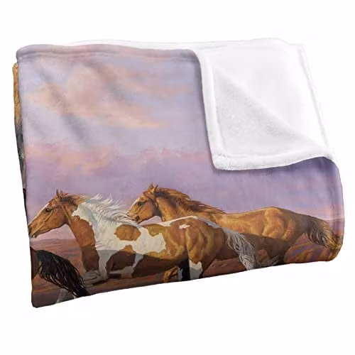 Wild Wings Sunset Cruise 2 Silky Touch Super Soft White Fleece Throw Blanket W/D/H: 152 x 127 cm – 2