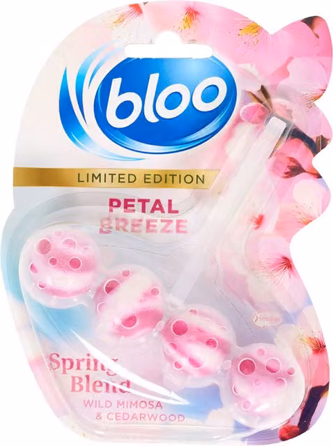 Bloo Petal Breeze Toilet Block in Pink